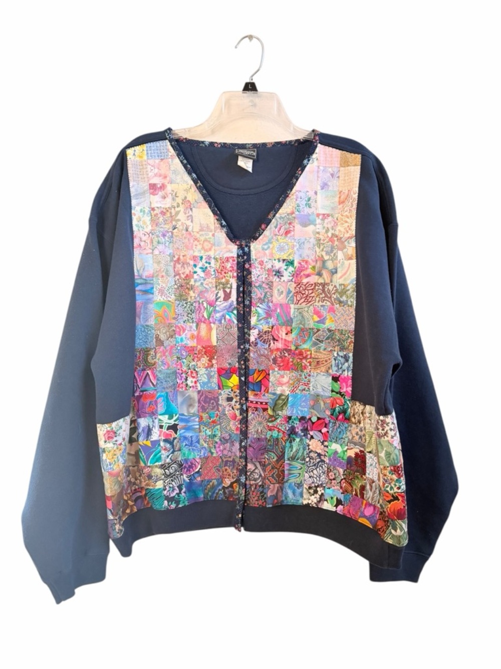 Ouray Sportswear navy blue quilted jacket